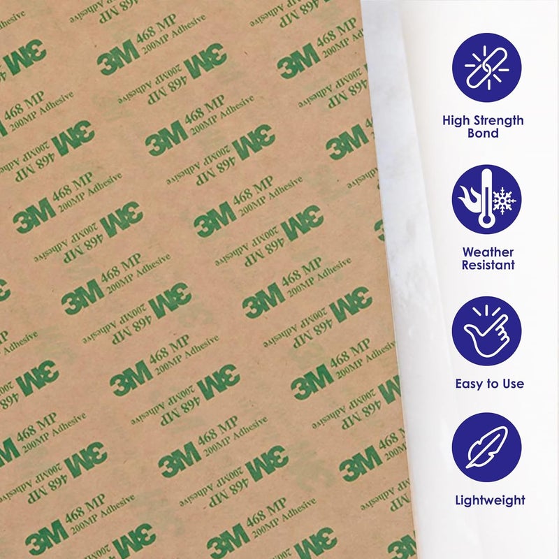 CANOPUS Double Sided Transfer Sheet, 468MP Adhesive Transfer Tape, 12in x 12in (5-Pack) - Image 4